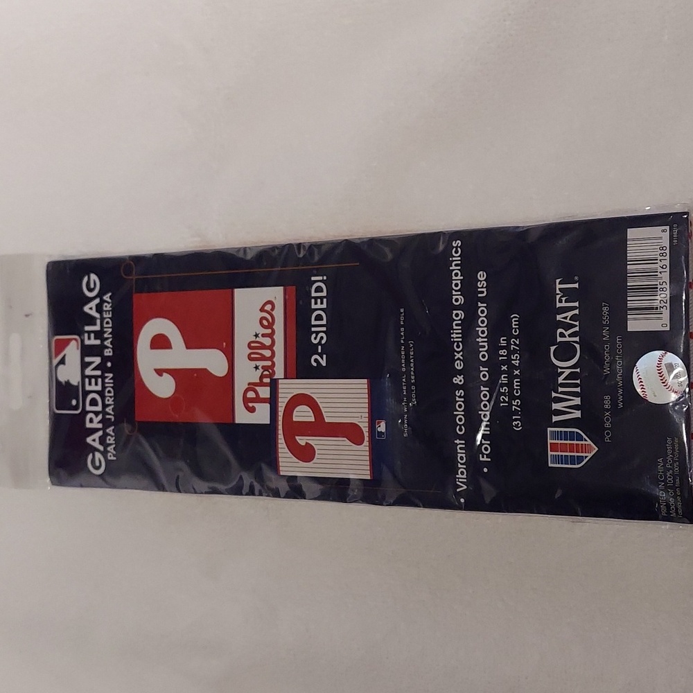PHILADELPHIA PHILLIES garden flag, 2-sided, MLB